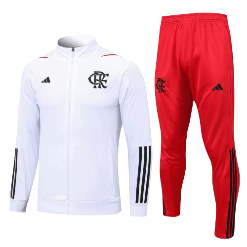 Agasalho de Viagem Flamengo - Masculino - Branco - VELOP SPORTS